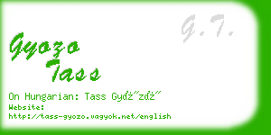 gyozo tass business card